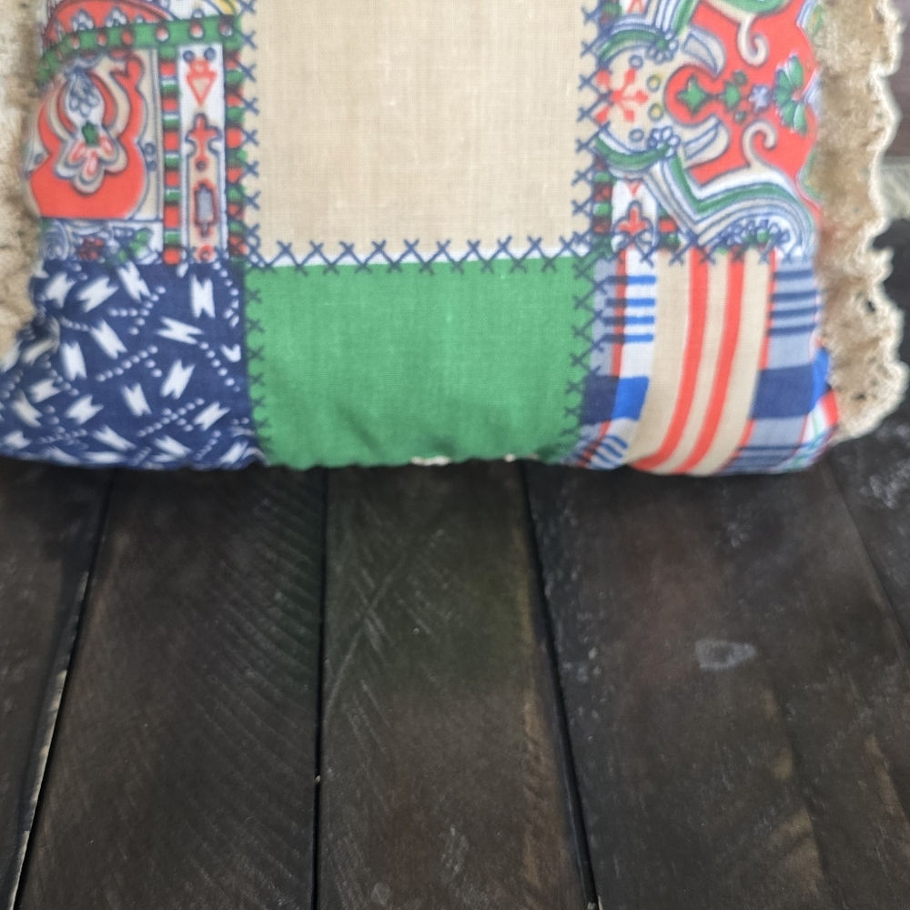 Colorful Patchwork Mini Pocket Pillow - image 3
